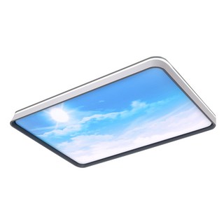 XINGMU 興沐 智慧LED吸頂燈 臥室客廳晴空燈 藍天白雲照明燈 創意簡約遙控無極調光 長方形50公分