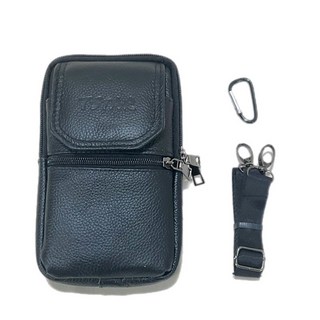 台灣公司現貨/頭層牛皮四層空間可肩背手機腰包/外出、通勤、旅遊側背真皮包/牛皮手機腰包/真皮手機包/時尚皮革腰包