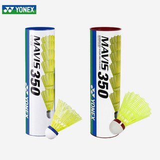 요넥스 마비스 350 야외용 배드민턴 셔틀콕 나일론, 요넥스 마비스 350 블루캡, 6개입, 1개