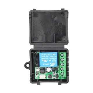 DIY 무선 스위치 미니 릴레이 모듈 및 RF 송신기 리모컨 차고 커튼 가전 제품 433MHz DC 12V 1CH, 06 1Remote 1 Receiver