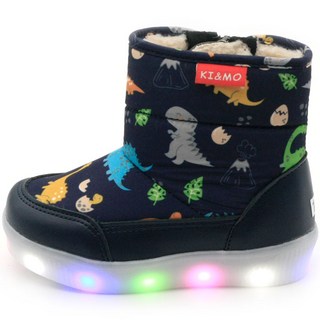 풋풋 아동용 큐티 다이노 LED 털부츠