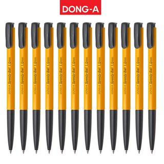 [위니즈] 동아 부드러운 초점도 스피디볼 유성 볼펜 12자루, 1세트, 1.0mm 검정