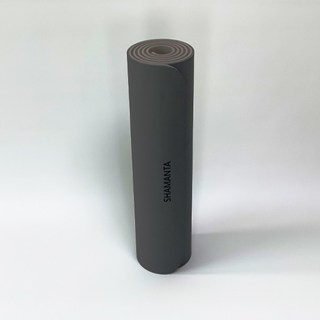 샤만타 요가매트 TPE 두꺼운 안미끄러지는 냄새없는 홈트매트 필라테스매트 운동매트, 다크 그레이, 1개