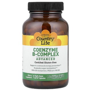 컨트리라이프 코엔자임 비타민B 컴플렉스 Coenzyme B-Complex 베지캡슐 120정, 1개