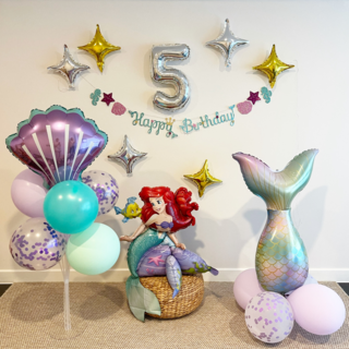 공주풍 파티 풍선 세트