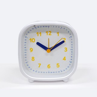 넥스원 무소음 교육용 어린이 탁상시계 아날로그 조명 미니알람시계, 네이비블루