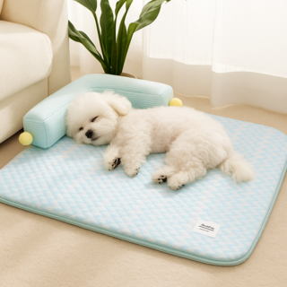 애아리빙 반려동물 푹신한 강아지 방석 쿠션, 1세트, 민트