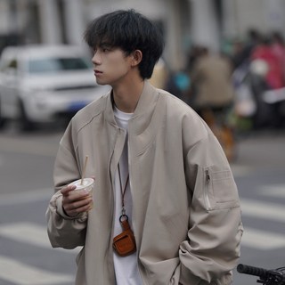 飛行員夾克男春秋潮流設計感復古棒球外套