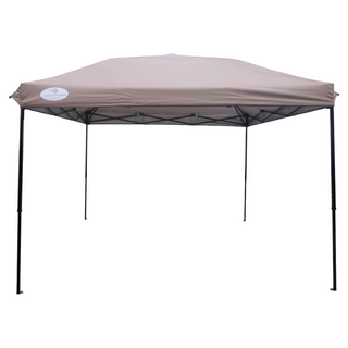 豪華升級快搭遮陽棚/停車棚/客廳帳/炊事帳/快速帳/露營棚/中秋烤肉/拜拜帳棚/遮雨棚/工地遮陽棚/帳篷, 卡其色