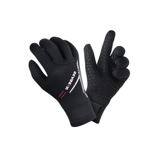 씨스킨 5mm 네오프렌 다이빙 장갑, Black, XX-Large