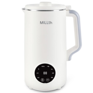 MILLTH 자동세척 가정용 두유제조기 1200ml 대용량, MTH-SOYMM2024WH, 화이트
