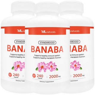 마이라이프 내추럴스 바나바 2000mg, 240정, 3개