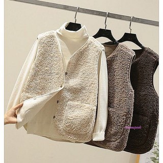 후리스조끼 여자 뽀글이 플리스 베스트 여성 양털 남성 커플 보들uvw312