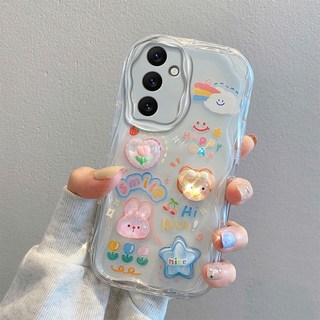 나무나라 갤럭시 S21 S22 FE PLUS ULTRA 웨이브 입체 캐릭터 투명 케이스 CY273