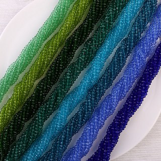 싼비즈 [2-421B]크리스탈 론델컷 2mm 약2.5x3mm TR 1줄(약130개)