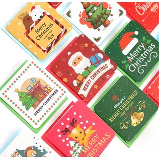36 brushes 聖誕現貨．聖誕卡片【ST1009】聖誕吊卡 節日卡片 賀卡, 1個, 吊卡款1張(隨機出貨)
