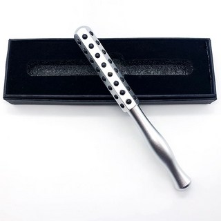 48顆粒美容棒 360°滾動按摩 提拉緊緻 小巧便攜, 銀色 按摩器 滾輪按摩棒, 1個