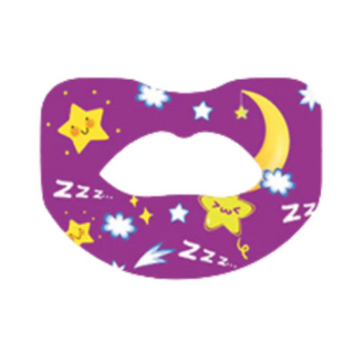可愛星星月亮造型唇膜貼，柔軟親膚睡眠保濕護唇，防止口水外流, 兒童款, 10個