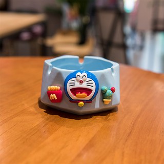 卡通造型菸灰缸, 藍色開口笑 煙灰缸, 1個