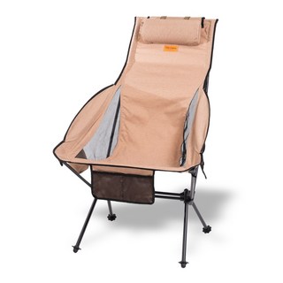 코누 와라 캠핑의자 1+1 롱 릴렉스체어 경량 초경량 캠핑용, 브라운, 단품 1개