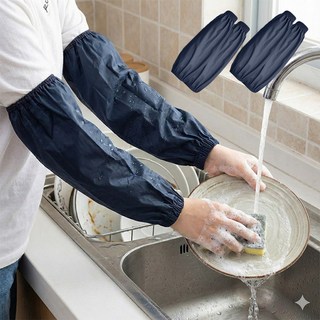 피플피 작업용 방수 팔토시 4p, 네이비