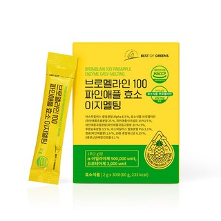브로멜라인 100 파인애플효소 이지멜팅, 1개, 60g