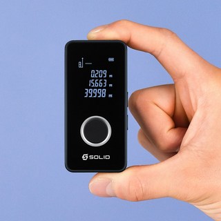 솔리드 초미니 충전식 레이저 거리측정기 디지털 줄자 레이져 S-CM40, 1개