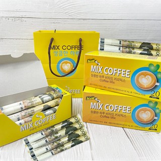 믹스커피 용돈박스 반전 현금 이벤트 쇼핑백, 옐로우
