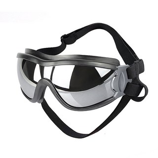 寵物護目鏡 大狗眼鏡 中型犬 大型犬 戶外防風防紫外線護目鏡 可調節寵物太陽眼鏡, 中大狗黑色防風鏡, 1個