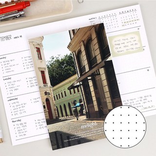 미라이트 필사노트 도트 라인 줄 노트, 1개, 온 앤 오프 (도트)