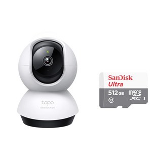 【tp-link 公司貨】Tapo C220 AI 智慧偵測 旋轉式 攝影機 監視器 雲台 IP CAM C220 + 512記憶卡, 1個