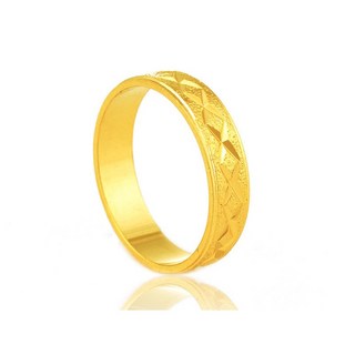 戒指【K H2517】(16-20號) 菱形切面 24K金色鍍金 防退色 韓勢力