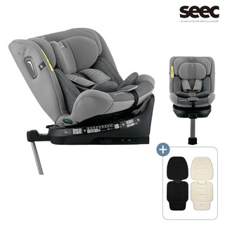[쿠팡단독 44%특가판매] 시크 이지턴360i 신생아 유아용 카시트 (+시트보호매트선물), 시크 이지턴360i-솔리드그레이(시트보호매트)