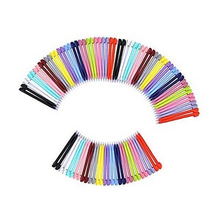 50개입팩 스타일러스 펜 8.5cm 다색 플라스틱 터치 게임 액세서리 닌텐도 DS 라이트 색상 무작위