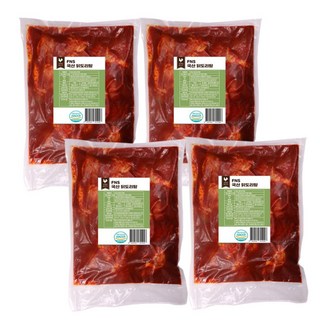 물만 넣고 끓이기만 하면 완성되는 완제품 대용량 닭볶음탕, 4개, 1kg