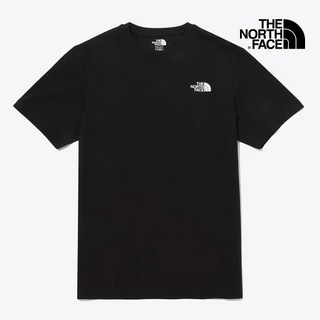 노스페이스 화이트라벨 코튼 반팔 라운드티 앞뒤 스몰 로고 면 기본 반팔 티셔츠 NT7UQ00J NT7UQ00K