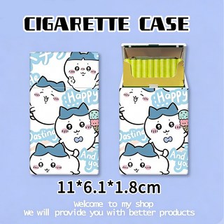 卡通圖案香菸盒 菸收納盒 便攜 粗細 多圖可選 香菸盒 11*6.1*1.8cm, 小八-細支, 1個