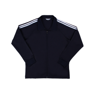 [샤이안스포츠] 네이비 흰색 2선 집업 동복상의 학교 체육복 긴팔 트레이닝복