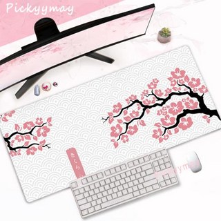 Pink Cherry Blossoms Mousepad Home Computer Table Large Pc Mouse Pad Art Sakura Keyboard Mause Rug D, 112)WA00351 SAKURA 2, 1개