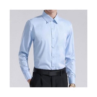 白襯衫男長袖 商務 透氣 抗皺 修身韓版潮流襯衫
