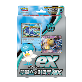 포켓몬 카드 게임 스칼렛&바이올렛 스타터 세트 ex 꾸왁스&따라큐 ex, 1개
