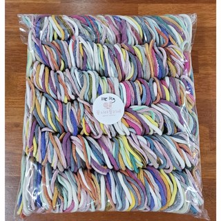 [꼼지아뜰리에] 업사이클링 양말목 공예재료 밝은 혼합색상 1kg 실밥제거 먼지제거 완료