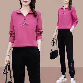 SALE-NEW 봄철 여성트레이닝복 세트 운동 집업 트랙탑 세미와이드 투피스 고품질원단