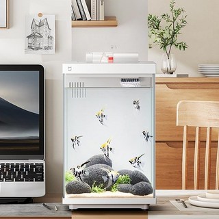 샤오미 스마트 어항 수족관 2세대, 세라믹 화이트 + 화이트 샤워 헤드