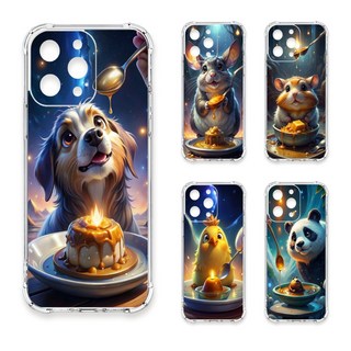 24H快速出貨 TRON 三星 A52/52s 吃布丁的動物 四角防摔 軟殼 手機殼