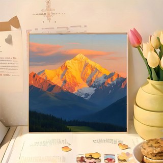 數字油畫 動漫卡通 手繪丙烯畫 DIY臥室裝飾畫 20*20, XC036,【2020數字油畫】+顏料+工具+膠膜, 1個