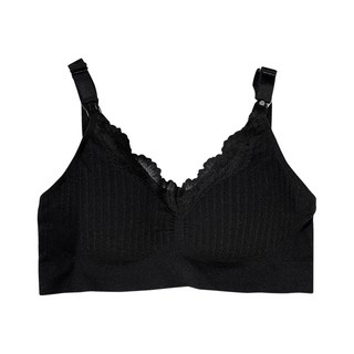 雪倫小舖 哺乳內衣 無鋼圈蕾絲邊上開扣餵奶胸罩