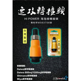 HI POWER 速攻轉接頭, 1個