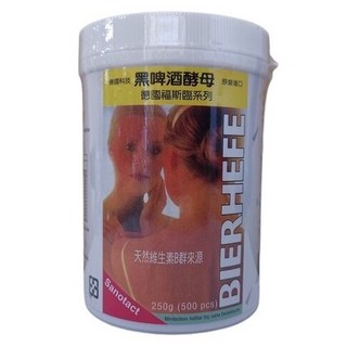 小瓢蟲生機坊 三極 德國福斯臨黑啤酒酵母錠 250g罐裝，原裝進口，補充B群，維持健康活力, 1個