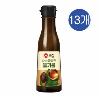 CJ 백설 100% 통들깨 들기름, 160ml, 13개